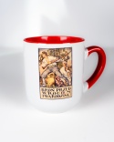 Kubek porcelanowy z logo Muzeum Bitwy Warszawskiej 1920 roku